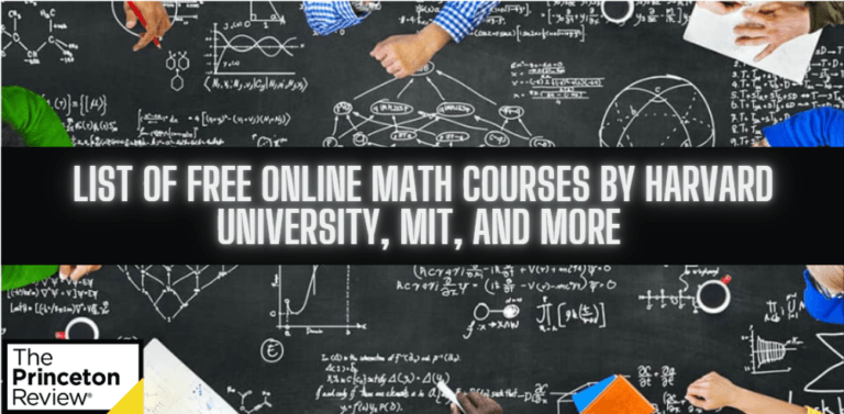 List of Free Online Math Courses by Harvard University, MIT, and More 