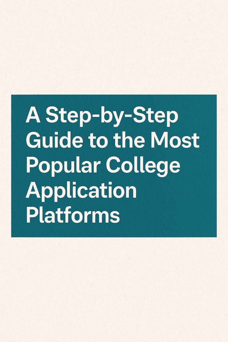 Choosing the right college application platform made simple with expert guidance.