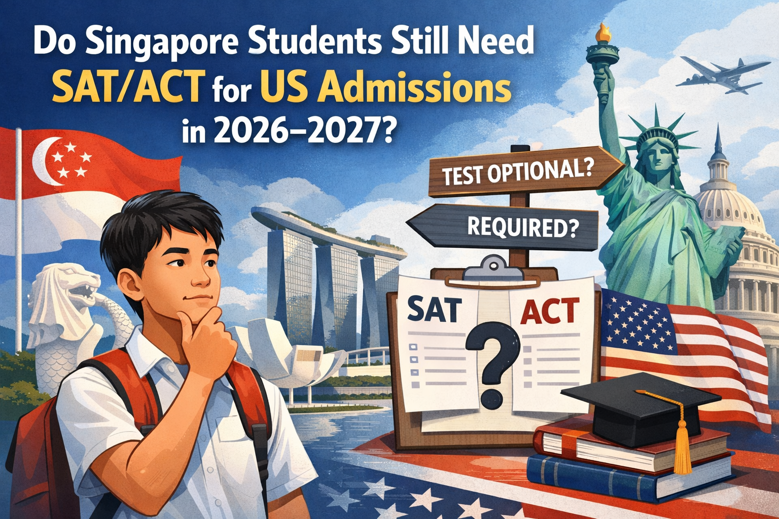 Do Singapore Students Still Need SAT or ACT for US Admissions in 2026–2027?