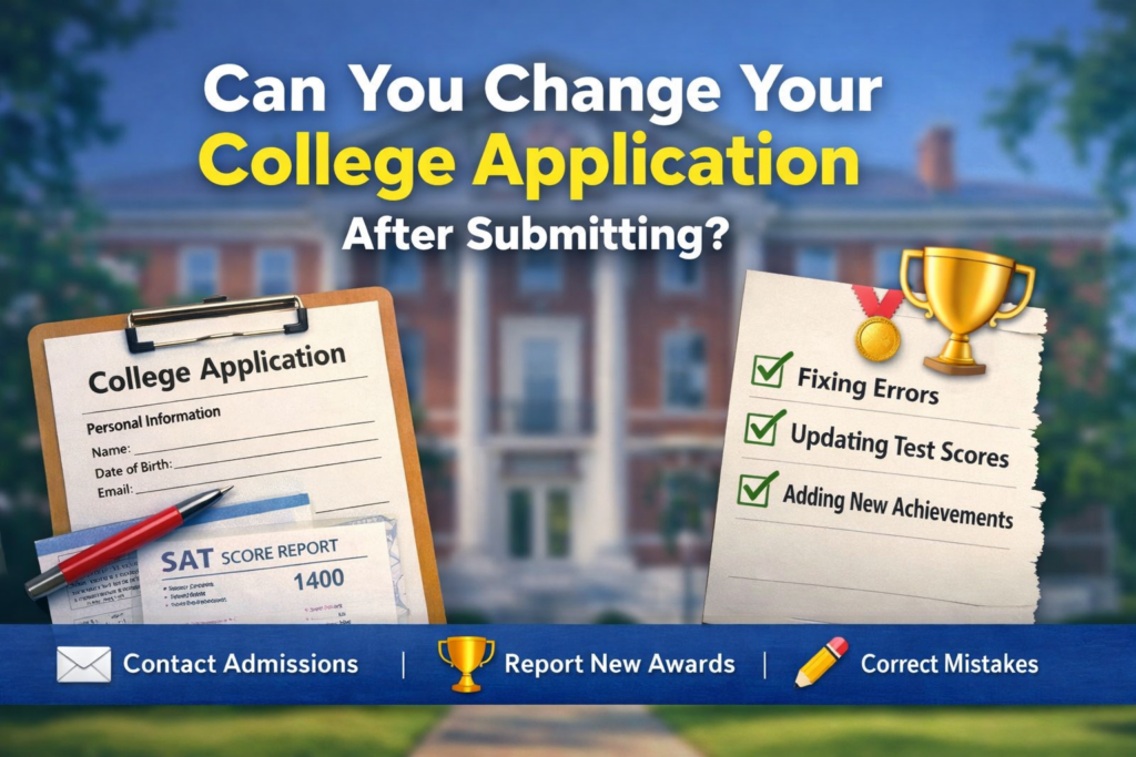 Change College Application After Submission