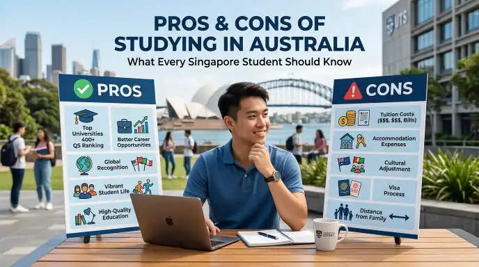 Pros & Cons of Studying in Australia for Singapore Students