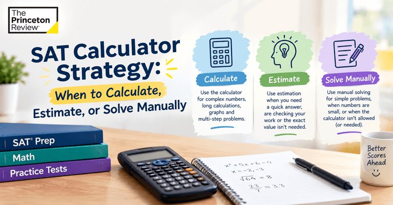 SAT Calculator Strategy: When to Calculate, Estimate, or Solve Manually