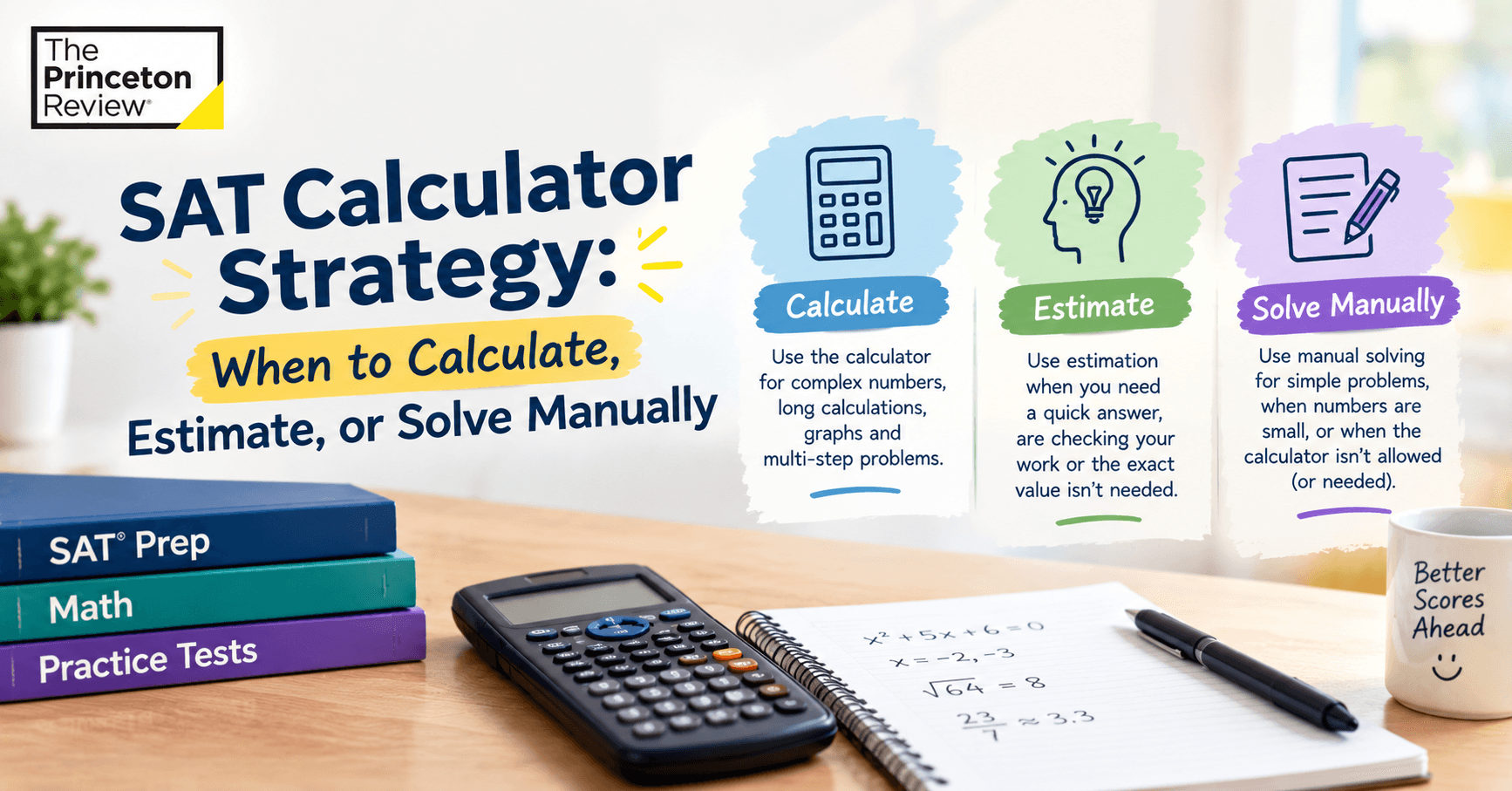 SAT Calculator Strategy: When to Calculate, Estimate, or Solve Manually