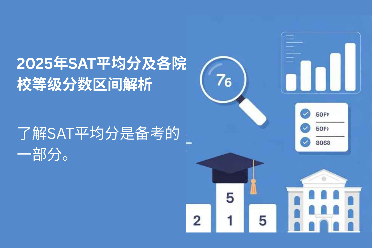 2025年SAT平均分及各院校等级分数区间解析